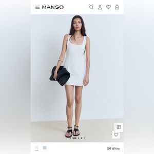 Elegant White Sleeveless Dress